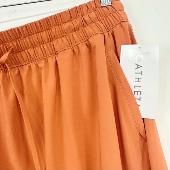 Athleta ARRIVAL Jupe Orange Packable Travel  Athleisure Performance Wear Skirt - Picture 13 of 16